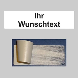 Security White PE Safety Labels "Your Desired Text" on Roll 80 x 20 mm