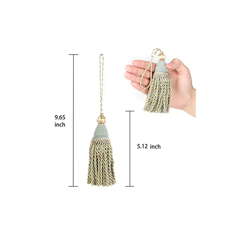 HedongHexi 2 Pack Braided Tassel 24cm/ 9 Inch Key Tassel