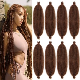 Mscat 40,6 cm, 8 Packungen vorgetrennte, federnde Afro-Twist-Haarverlängerungen für Marley Twist Crochet Braiding Kunsthaarverlängerungen (8 Strähnen/Packung, 30#)