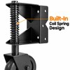 4-Inch Spring-Loaded Gate Wheel – Shock-Absorbing Metal Bracket for Swing