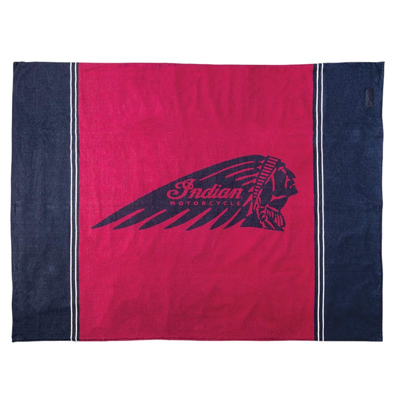 Indian Motorcycle Camping Blanket, 100% Cotton, Waterproof Backing - 2860916