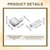 sourcing map 8Set Zipper Latch Slider Retainer Kits, #10 Zinc