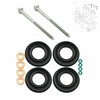 MKAREPART Diesel Injector Seals Washer O-ring Clamp Bolts Kit Compatible