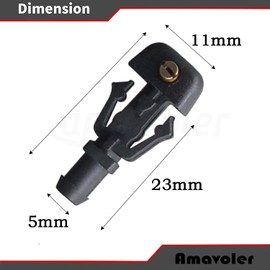 Amavoler Windshield Washer Nozzle Kit Replacement Accessorie Fit for 04-13 Ford F150, 09-17 Flex SUV.OEM #: 3W7Z17603AA.