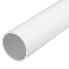 MECCANIXITY 3 Inch PVC Rigid Tube Round Pipe 67.8mm ID 75mm OD 500mm White High Impact for Water Pipe, Crafts, Decoration, Cable Sleeve