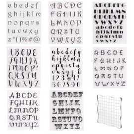 6 sheets of clear stamps (letters)
