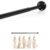TYRON Mini Thin Closet Rod for Hanging Clothes, 1/2" Diameter,12