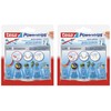 tesa Powerstrips Deco Hooks Removable for Light Items 2 Packs