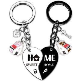 House Warming Gifts New Home - 2026 Housewarming Keychain for Women Men Homeowner, Moving in Keyring for Best Friend Coworker Couple Gift