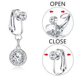 Kakonia Fake Belly Ring Fake Belly Piercing for Women Clip On Belly Piercing Fake Belly Button Piercing Fake Navel Ring Non Piercing