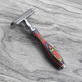 Safety Razor Shaving kit Safety Razor Double edge Blades shaving set For Men and Women -10 Free Platinum blades By Sharpend Multi Color Safety with Travel Pouch kit