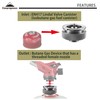 CAMPINGMOON Camping Gas Stove Adapter convert EN417 Lindal Valve to
