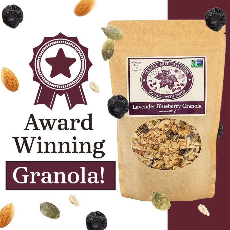 Maple Nut Kitchen Lavender Blueberry Granola – 3 Pack |