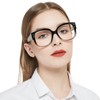 AEZUNI Oversized Square Reading Glasses Women Trendy Stylish Readers 1.0