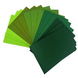 MENDERRY 7.9 ×23.6 inch Felt Fabric Sheets for Craft, 15 PCS Stiff Non-Woven Craft Felt Sheets for DIY Project Sewing