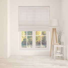 Arlo Blinds Cordless Fabric Roman Shades Light Filtering Window Blinds, Color: Pebble Beach, Size: 29.5" W x 72" H
