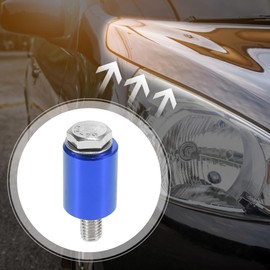 X AUTOHAUX Car Engine Motor Hood Vent Spacer Riser Hood Vent Spacer Riser Kit Aluminum Alloy 8mm Blue