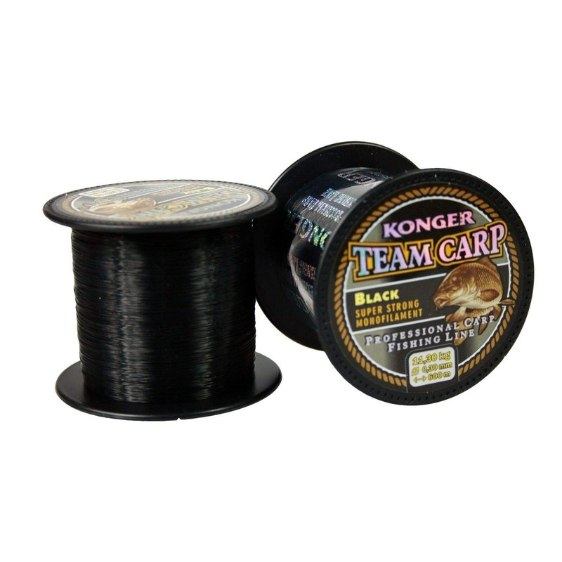 Konger Team Carp Fishing Line Black 600 m Monofilament Feeder