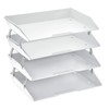 Acrimet Facility 4 Tier Letter Tray Side Load Plastic Desktop