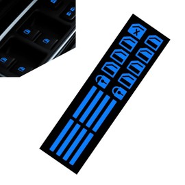 Dogary 1 PC Fluorescence Switch Stickers, Control Switch Luminous Sticker, Night Precise Positioning Car Button, for Most Cars Modified Decorative Sticker (Fluorescence Blue)