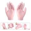 Mikinona Moisturizing Hand Covers Black Fingerless Gloves for Waterproof Dry