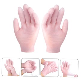 Mikinona Moisturizing Hand Covers Black Fingerless Gloves for Waterproof Dry Hand Moisturizing Gloves for Spa Home Care