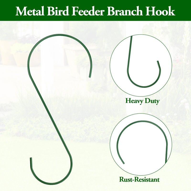 LTISHABILTD 5 Pack 30cm Large Heavy Duty S Hooks Non