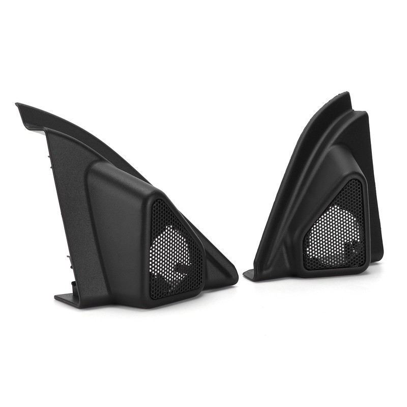 2pcs Car Door Tweeter Speaker Cover Trim Loudspeaker Decor Replacement