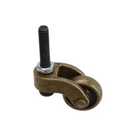 Chinflly Universal Caster Wheels,Heavy Duty 1 Inch Caster Wheels with M6 Threaded Stem,Mini Stem Casters Swivel Wheels 360 Degree Rotation Furniture Casters Replacements
