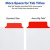 Avery 8-Tab Binder Dividers, Write & Erase Multicolor Big Tabs,