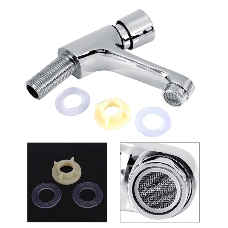 Public Single Cold Faucets Sink Faucet Push Type Faucet Time