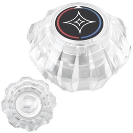 PuritySage Shower Knob Replacement,Compatible with Price Pfister Old Style Avante Series 940-240,Stylish Shower Faucet Single Handle,Clear Acrylic