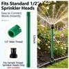8 Pack 12 inch Sprinkler Extension Risers, 1/2" Stackable Riser