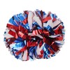 Lovecheer 2PCS Red Blue White Cheerleading Pom Poms Metallic Cheer