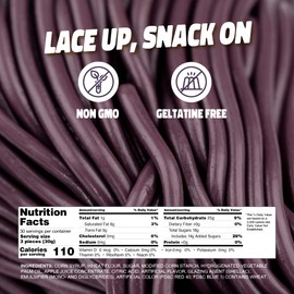 Gustaf's Juicy Grape Licorice Laces - 2 Lb. Bag