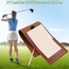 Golf Scorecard Holder, Leather Yardage Book Cover, Pocket-Size Golf Notebook