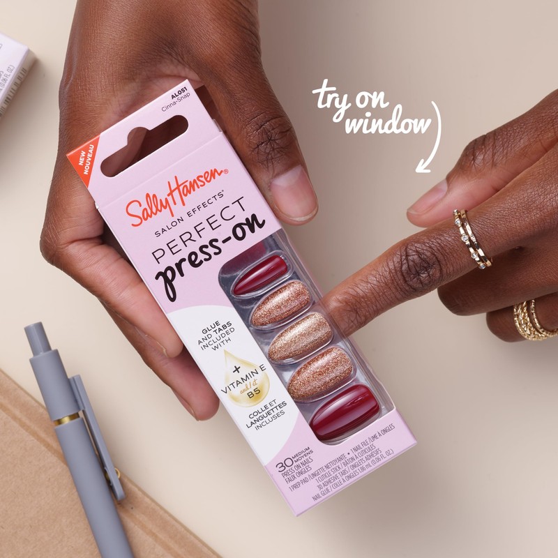 Sally Hansen Salon Effects Perfect Press-On Nails, Needing Space, Press