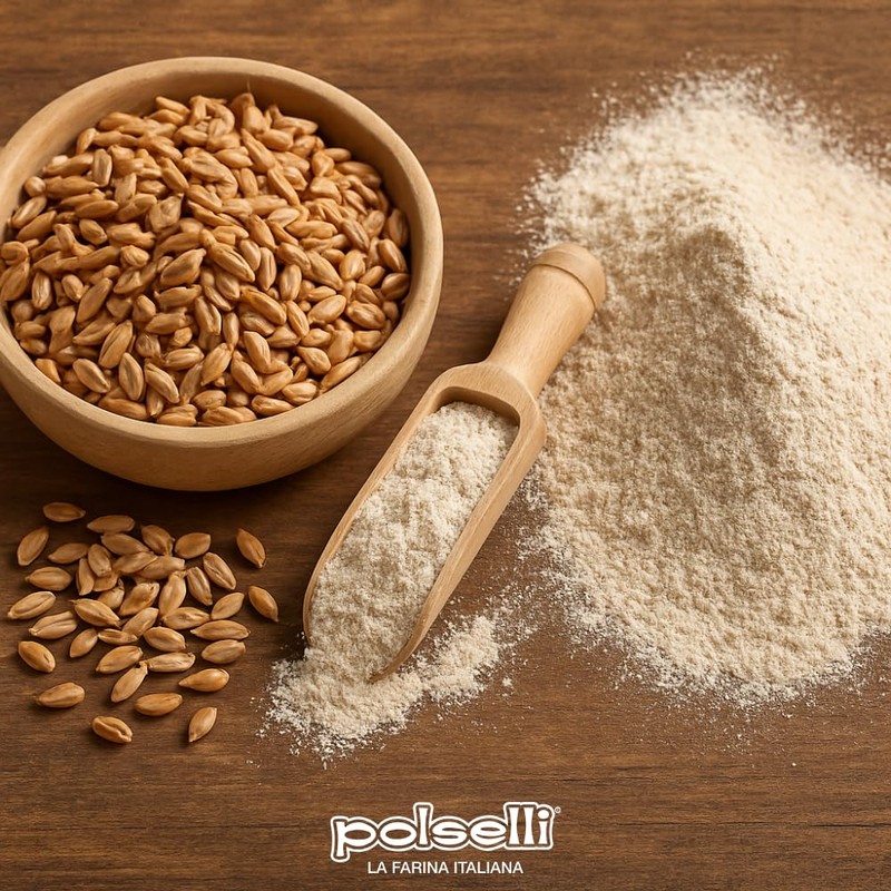 Polselli 100% Stone Ground Spelt (Farro) Flour – 5kg /
