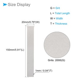 CoCud Diamond Whetstone Sharpening Stone, 2000 Grit 5.91" x 0.79" Total Size, Sharpener Abrasive Tool - (Applications: for Metal Grinding)