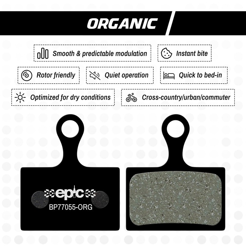 epic Disc Brake Pads for Shimano Brakes | K03S, K04S,