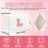 Bolsa de maquillaje con parche inicial personalizada, bolsa de chenilla