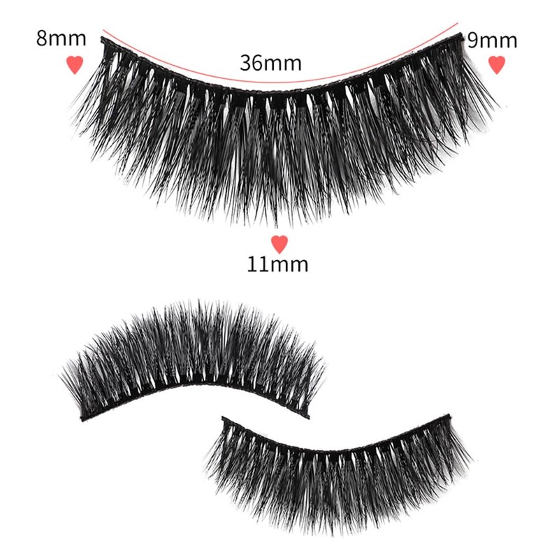 5 Pairs 3D Long False Eyelashes Fake Mink Eyelashes Ultra
