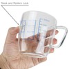 EIKS 9oz/250ml Glass Measuring Cups Coffee Milk Frothing Pitcher for