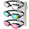 NSSIW Swimming-Goggles Adult Swim-Goggles-Men Women: Ultra-wide Field of View with