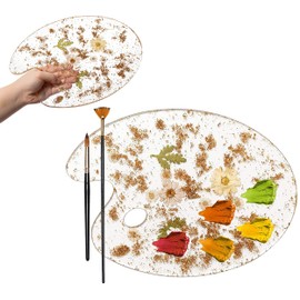 Novelty Botanical Painting Palettes, Artist Gift - by Gute - Artists Colorful Paint Tray Pad Holder for Mixing Colors Artists, Students & Perfect for Oil, Watercolor & Acrylic Paints Art Tools
