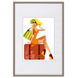 WOLTU #315-1 Picture Frame, Photo Gallery, Photo Collage Gallery, Plastic and Real Glass, New Life Style, 13X18