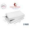 Apparel Shirt Boxes 15 x 9.5 x 2-2 Pack (White)