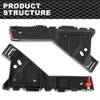 CROSSDESIGN Bumper Bracket Front Pair Beam Mount Support Compatible with