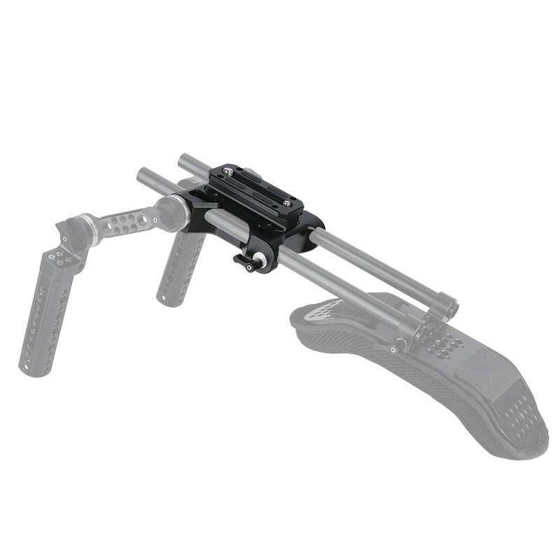 NICEYRIG Universal Base Plate Quick Release Clamp with 15mm Rod
