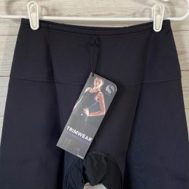 Solaire Womens Trimwear Thermal Compression Pant Legging M Black Stretch 26x27